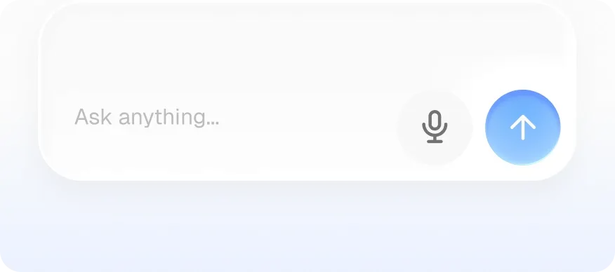 Ask AI Chat and Voice Bar